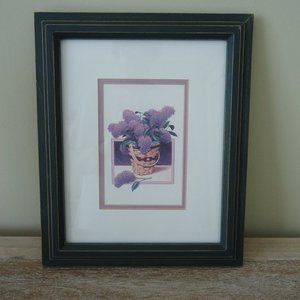 Longaberger Lilac Basket Framed Art Print